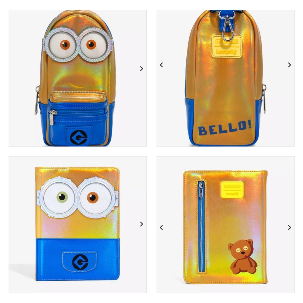 Loungefly Despicable Me Minions Iridescent Journal & Pencil Case
